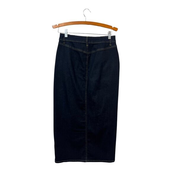 Heritage Denim XS Midi Skirt Blue Denim Modest - Picture 2 of 6